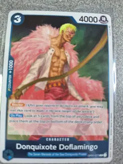 One Piece Trading Card - N250 - Donquixote Doflamingo OP01-073 - Image 1