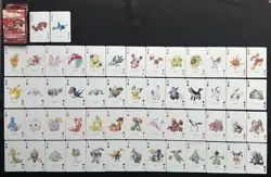 2003 Pokemon Japanese Poker Playing Cards Deck Ruby Groudon Pikachu Latios pichu - Image 1