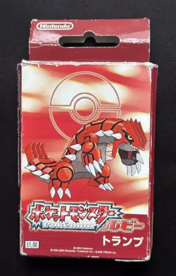 2003 Pokemon Japanese Poker Playing Cards Deck Ruby Groudon Pikachu Latios pichu - Image 2