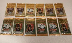 Harry Potter Base Set Trading Card Game (12)Booster Pack 2001 FACTORY SEALED - Image 1