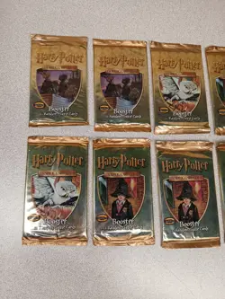 Harry Potter Base Set Trading Card Game (12)Booster Pack 2001 FACTORY SEALED - Image 2