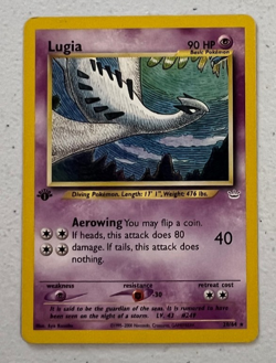 Pokemon TCG Lugia Neo Revelation 20/64 Regular 1st Edition Rare LP Card - Image 1