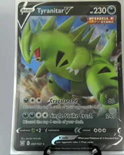 Tyranitar V 097/163 Battle Styles NM Ultra Rare Pokemon Card - Image 1