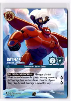 Baymax - Armored Companion Promo Disney Lorcana Promo Cards 9 NM - Image 1