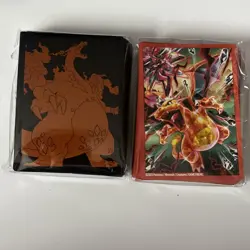 2 Packs - Pokemon TCG Charizard Card Sleeves 65ct. New - Sealed - Image 1