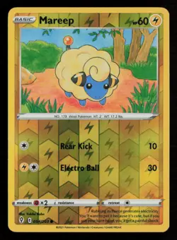 Mareep SWSH07: Evolving Skies #054/203 Reverse Holo Common Pokemon Card - Image 1