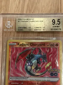 Pokemon TCG Radiant Charizard Pokemon Go Card 011/078, BGS 9.5 Gem Mint - Image 2