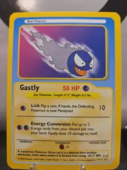 Gastly #93 - Rare Funskool 2004 - Indian Vintage Pokemon Card - Vintage - LP/NM - Image 1