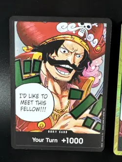 One Piece Gol.D.Roger GOLD DON!! Card (OP-13) English NM Lot Of 2 Gold Black TCG - Image 2
