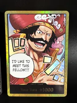 One Piece Gol.D.Roger GOLD DON!! Card (OP-13) English NM Lot Of 2 Gold Black TCG - Image 3