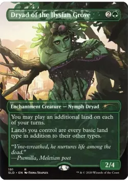 Dryad of the Ilysian Grove MtG Magic the Gathering Secret Lair Drop NM Near Mint - Image 1
