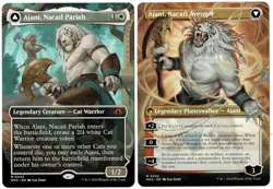 MTG Ajani, Nacatl Pariah/Avenger - Modern Horizons 3 (MH3) #442 NM Borderless - Image 1