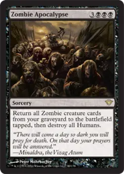 1 x Zombie Apocalypse - Dark Ascension - Light Play - MTG - Image 1