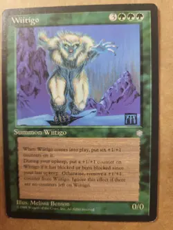 Wiitigo [Ice Age] Magic MTG 1995 Green Rare English LP (Benson) BULK DISCOUNT! - Image 1