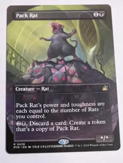 MTG - Pack Rat Anime Borderless - Ravnica Remastered - Image 1