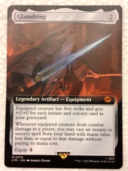 [1x] Glamdring - Extended Art Near Mint, English Lord of the Rings Extras MTG Ma - Image 1