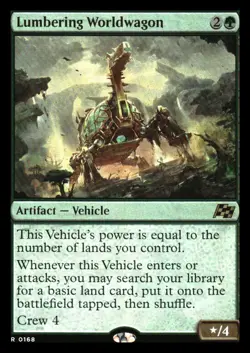 Lumbering Worldwagon Foil Aetherdrift MTG - Image 1