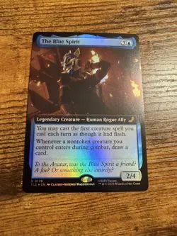 MTG Magic The Gatherin Avatar Extended Art Eternal FOIL The Blue Spirit - Image 1