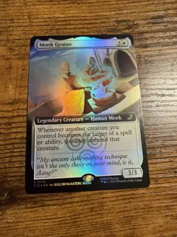 MTG Magic The Gatherin Avatar Extended Art Eternal FOIL Monk Gyatso - Image 1