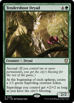 Tendershoot Dryad - 242 - BLC Set- Near Mint - MTG - Image 1