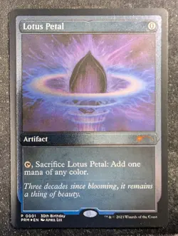 Lotus Petal - Foil Etched - 30th Anniversary Promo (MTG) - Image 1