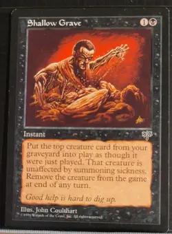 Mtg SHALLOW GRAVE LP Mirage Reserve List -Argo- - Image 1