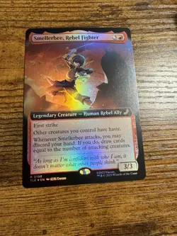 MTG Magic The Gatherin Avatar Extended Art Foil Eternal Smellerbee Rebel Fighter - Image 1
