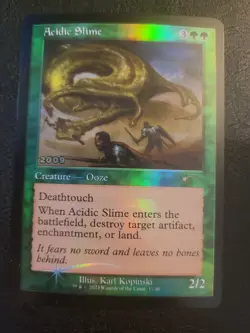 Acidic Slime FOIL RETRO PROMO 30th Anniversary ENGLISH 17/30 MTG Magic Ooze LP - Image 1