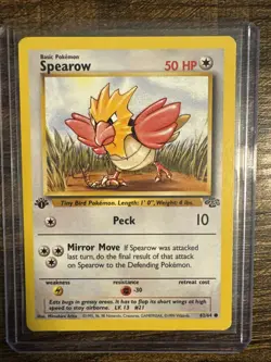 Pokemon TCG Spearow 62/64 Jungle Non Holo 1st Edition - Image 1