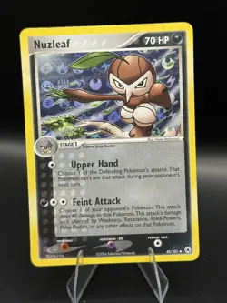 Pokemon Nuzleaf 45/101 NM EX Hidden Legends Uncommon Reverse Holo - Image 1
