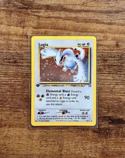 Pokemon TCG Lugia Neo Genesis 1st Edition Holo Rare Near Mint Condition Swirl - Image 1