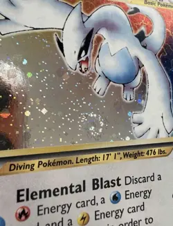 Pokemon TCG Lugia Neo Genesis 1st Edition Holo Rare Near Mint Condition Swirl - Image 4