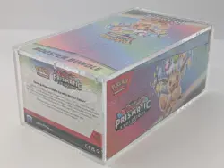 Pokemon SV8.5 Prismatic Evolutions Sealed Booster Bundle Display W/Acrylic Case - Image 3