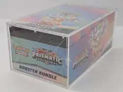 Pokemon SV8.5 Prismatic Evolutions Sealed Booster Bundle Display W/Acrylic Case - Image 4