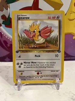 Spearow Pokemon 1999 Jungle 1st Edition Common 62/64 NM/LP - Image 1
