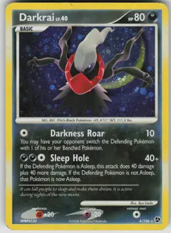 Pokemon TCG Darkrai (4) Holo Rare Great Encounters 4/106 - Image 1