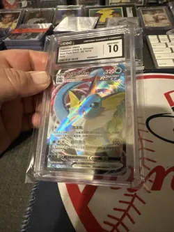 2025 Pokemon Chinese Gem Pack Vol 2 Vaporeon Vmax CGC 10 - Image 2