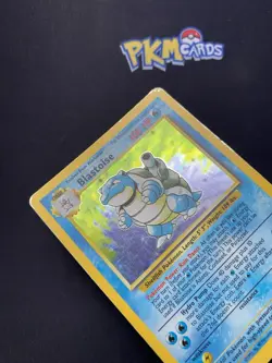 Pokemon TCG Blastoise Base set 2/102 Holo Rare MP. - Image 3