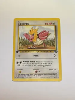 Pokemon TCG Spearow Jungle 62/64 Regular 1st Edition Common MP/HP - Image 1