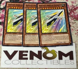 3x (M/NM) - Rocket Arrow Express - GAOV-EN016 - Rare - 1st Edition YuGiOh - Image 1