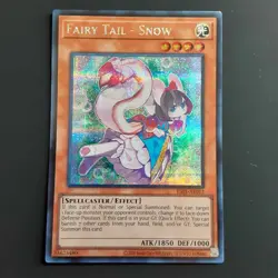 YuGiOh Fairy Tail - Snow (Asian English), Secret Rare, ES01-AE012, Near Mint! - Image 1