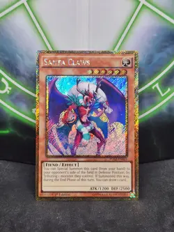 Yugioh Santa Claws PGL2-EN021 Gold Secret Rare 1st Edition NM - Image 1