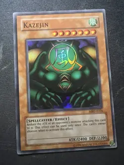 Yu-Gi-Oh! TCG Kazejin Metal Raiders MRD-E026 Unlimited Super Rare - Image 1