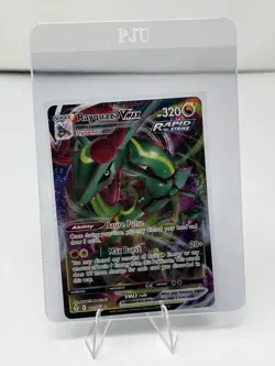 Pokemon TCG Rayquaza VMAX Holo Ultra Rare Card Evolving Skies 111/203 - Image 1