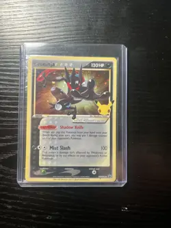 Pokemon TCG Greninja Gold Star SWSH144 Celebrations Black Star Promo Card Sealed - Image 1