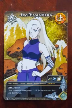 Naruto CCG Lot Tenten N-311 & Ino Yamanaka N-531 Foil Rare Earth Ninja Cards - Image 2
