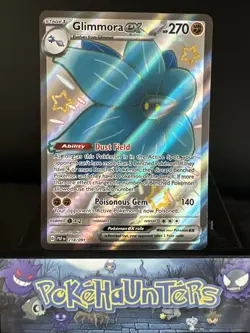 Pokemon Card Glimmora Ex 218/091 Shiny Ultra Rare Paldean Fates Near Mint - Image 1