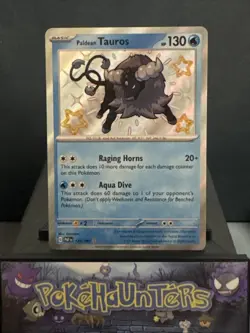 Pokemon Card Paldean Tauros 120/091 Paldean Fates Baby Shiny Near Mint - Image 1