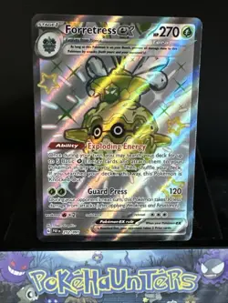 Pokemon Card Forretress ex 212/091 Paldean Fates Shiny Ultra Rare Near Mint - Image 1