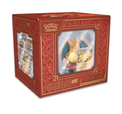 Pokemon Charizard Ex Super Premium Collection Card Display Figure 10 Boosters!! - Image 1